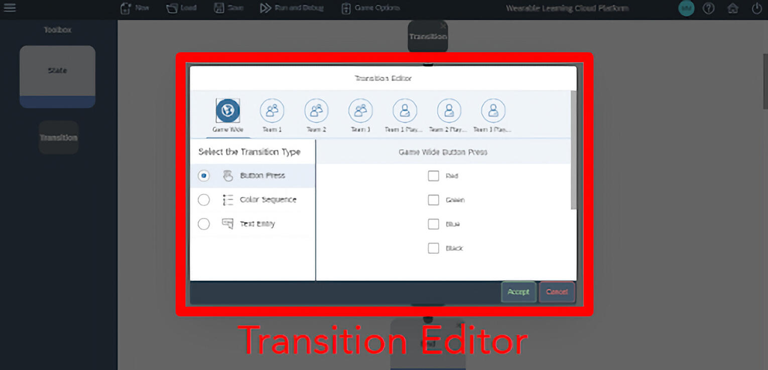 Transition Editor